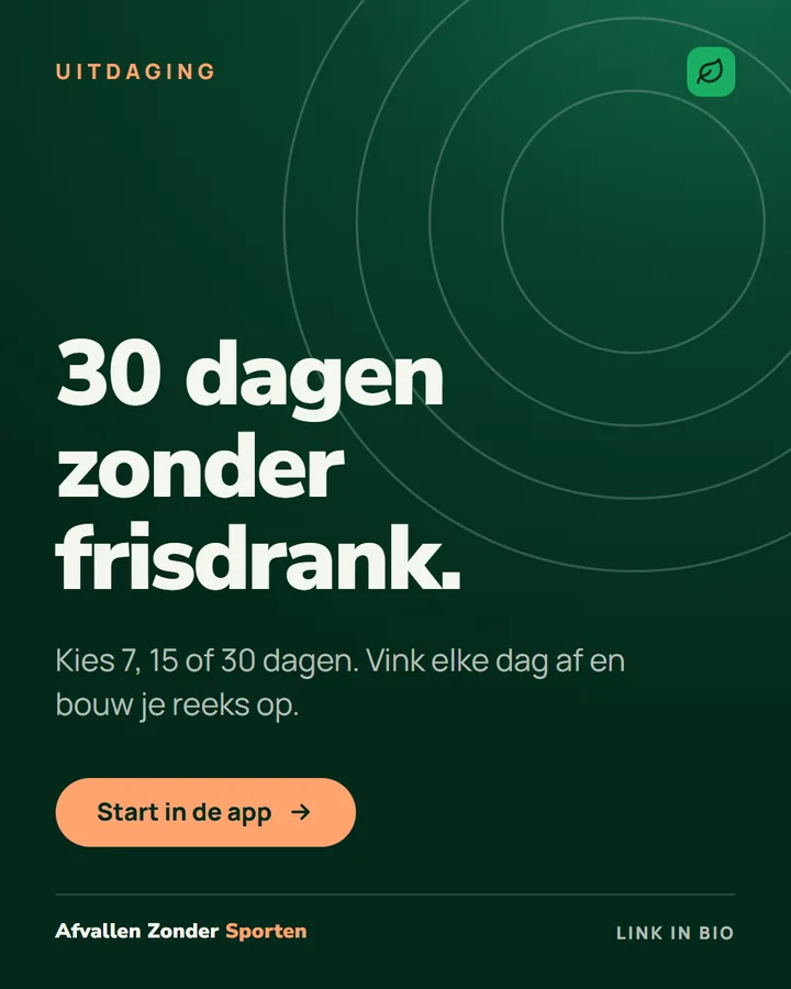 Uitdaging: 30 dagen zonder frisdrank