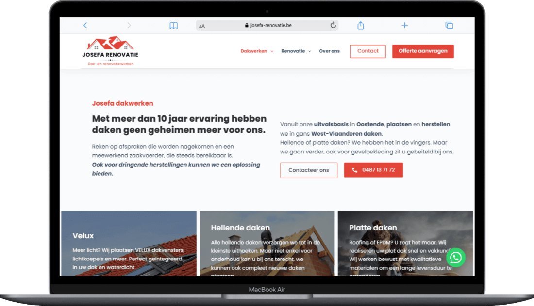 Website Josefa Renovatie
