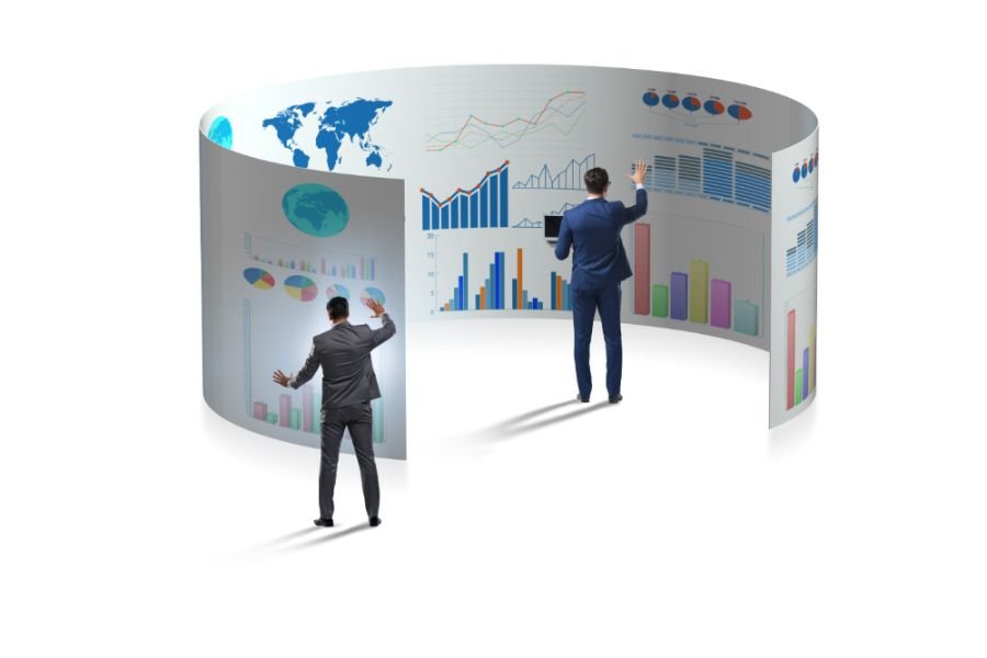 Painel com pedidos e números